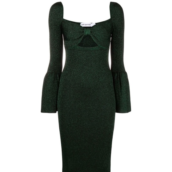 Self-Portrait cutout midi dress - Picture 1 of 9